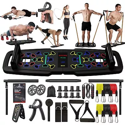 Portable Exercise Equipment With 36 Gym Accessories 22 In 1 Push Up Board P... • $102.58