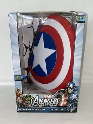 Marvel Avengers KIDS CAPTAIN AMERICA SHIELD 3D DECO LIGHT NEW NIB • $39.99