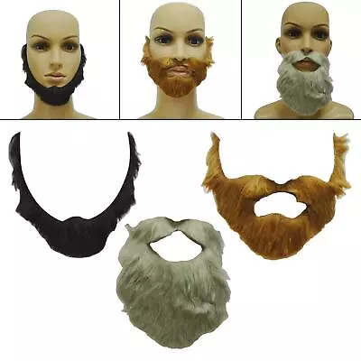 Artificial Beard Facial Hair Mustache Costume Accessories False For Festive • £5.71