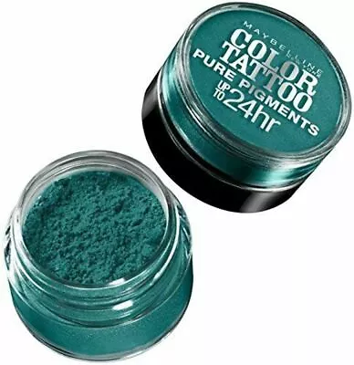 Set Of 7 Maybelline Color Tattoo Pure Pigments 24Hr Eyeshadow Never Fade Jade • $12.99