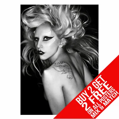 Lady Gaga Bb4 Poster Art Print A4 A3 Size Buy 2 Get Any 2 Free • £6.97