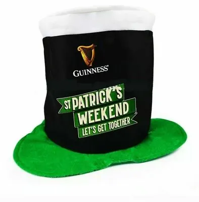 £8.99 • Buy 2 Brand New St Patricks Day Guinness Hat Pint Fancy Dress Free Next Day Delivery