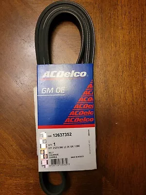 Genuine GM Serpentine Drive Fan Belt 12637352 ACDelco OEM NEW • $42.71