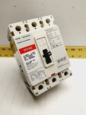 Eaton / Cutler Hammer 125 Amp Circuit Breaker 600 Vac / 250 Vdc 3 Pole  Hfd3125 • $584.99