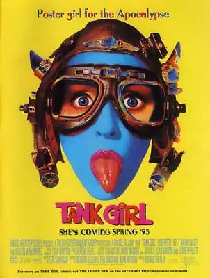 TANK GIRL Movie POSTER 27 X 40 Lori Petty Malcolm McDowell Ice-T C • $24.95