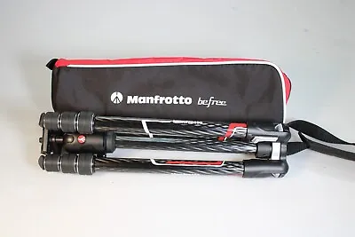 Manfrotto Befree GT CF Travel Tripod With 496 Ball Head Twist Lock Black • $255