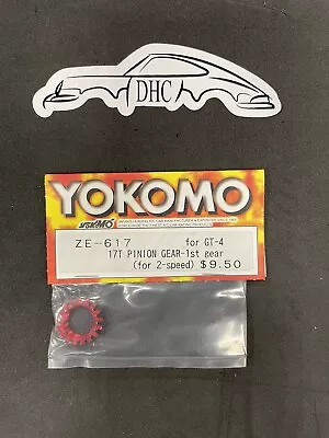 Yokomo Vintage RC Car Part # ZE-617 Pinion Gear 17T 1st For GT-4 • $8.99