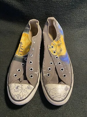 Converse All Star Custom Made Peter Pan Themed Men’s Size 8 No Shoe Laces • $24.99