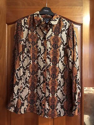 £5 • Buy New Look Snakeskin Pattern Blouse - Size 8 NEW NO TAGS