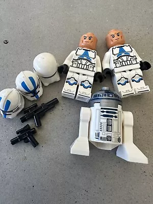 LEGO Star Wars Lot Of 3 Minifigures R2-D2 Stormtroopers Extra Helmet • $21.50