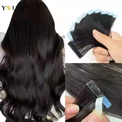 Invisible PU Skin Weft Tape Human Hair Extensions Seamless Injection 10pcs/pack • $172.06