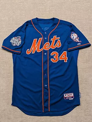 Noah Syndergaard 2015 AUTHENTIC World Series Mets Jersey - Size 48 • $109