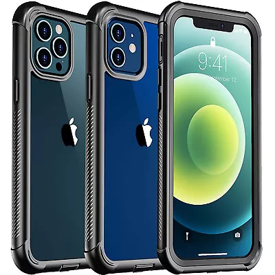$21.91 • Buy For IPhone 13 12 Mini 11 Pro Max XS Clear Case Full Body With Screen Protector