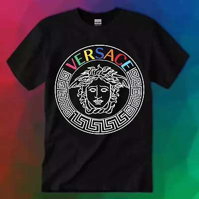 LIMITED!!Versace Logo Unisex T-shirt Size S-5XL PRINTED FANMADE Multi Color • $24.90