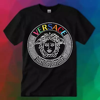 LIMITED!!Versace Logo Unisex T-shirt Size S-5XL PRINTED FANMADE Multi Color • $26.90