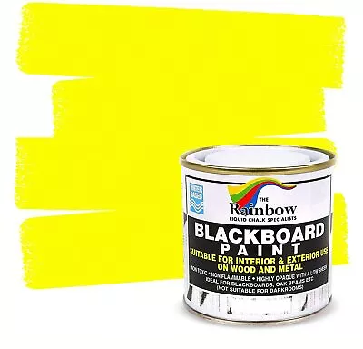 Chalkboard Blackboard Paint - Yellow  8.5oz Brush On Wood Or Any Surface Matte • $22.99