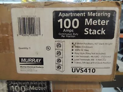 Murray 100 Amp Uvs410 Apartment Metering Meter Stack • $450