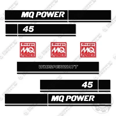 Fits Multiquip Generator WhisperWatt Decals 45  Replacement Sticker Set • $174.95