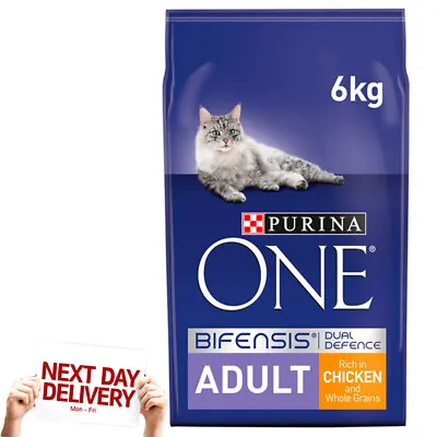 £44.95 • Buy Purina ONE Adult Cat Food Chicken & Wholegrains, 6kg