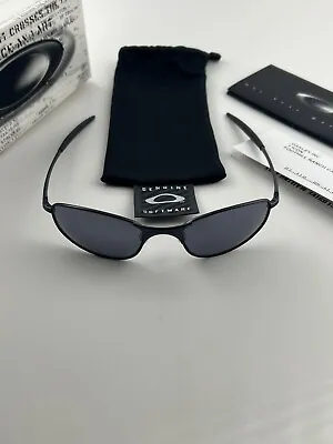 Oakley A Wire 2.0 Dark Carbon Black Iridium+Box 05-700 Whisker C E NEW RARE • $299.99