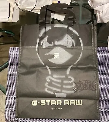 G-Star Raw Light Canvas Shopping Tote Black-grey Color • $31.99