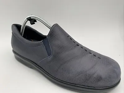 SAS Mens Loafers Sz 10.5 Viva Soft Step Blue Suede Comfort Slip On • $26.99