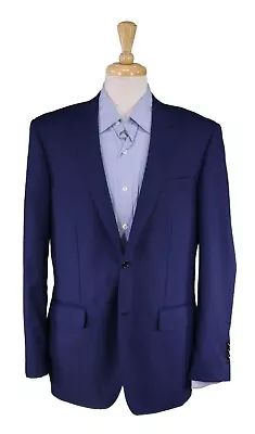 New! Indochino 2023 Dark Royal Blue Wool-Cashmere 2-Btn Blazer Jacket 42R • $89