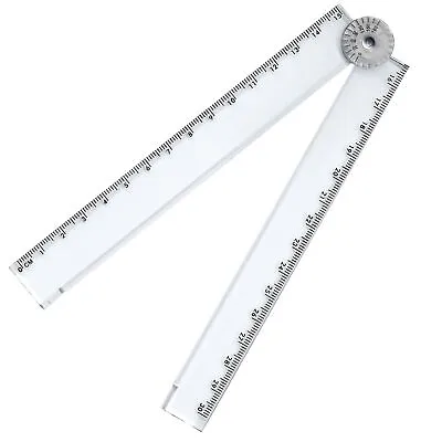 £2.99 • Buy 30cm Folding Ruler With Protractor Drawing Tool Compass School Office Stationery
