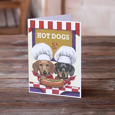 Dachshund Hot Dog Stand Cards  Envelopes Pack Of 8 PPP3083GCA7P • $16.99