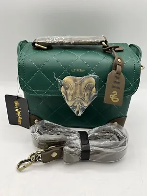 Harry Potter Slytherin Green Mini Trunk Style 8  Handbag Purse Bag Bioworld NWT • $59.99
