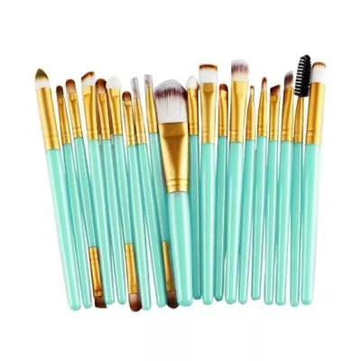 20 Pcs Makeup Brush Set Tools Make-up Toiletry Kit Wool Make Up Brush Set New • $14.70