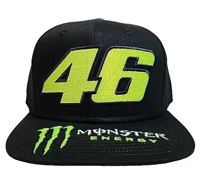 Valentino Rossi Hat 46 The Doctor Mens Cap Flat Monster Black Official #VR46 NEW • $32.59