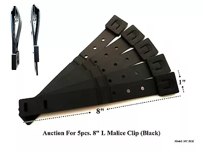 5 X Tactical Tailor - Short 8  Black MALICE Clips For GERBER BUCK Knife Pouch! • $9.90