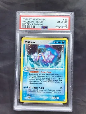 £21 • Buy Pokemon Cards: EX Hidden Legends Rare Holo: Walrein 15/101: PSA 10