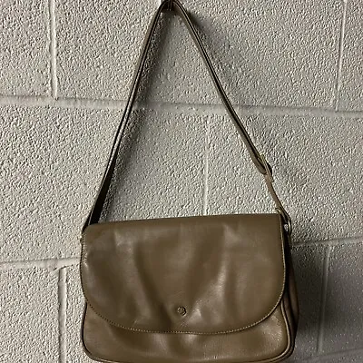 Vintage John Romain Shoulder Bag Leather Purse Brown • $42
