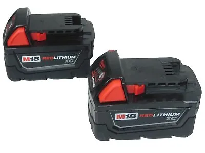 Authentic Milwaukee 48-11-1828 2PK  M18 REDLITHIUM XC Extended Capacity Battery • $97.95