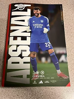 ARSENAL V CHELSEA Matchday Programme 23rd April 2024 MINT • £3.99