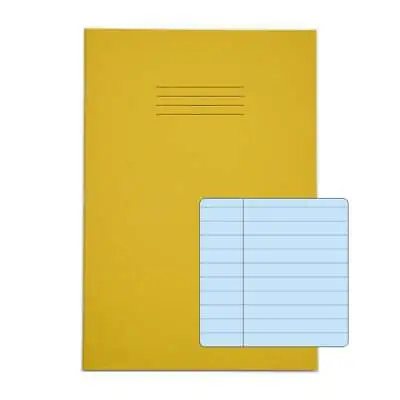 £3.99 • Buy RHINO A4 Exercise Book 48 Page Blue Tinted Paper 8mm Lined With Margin Dyslexia