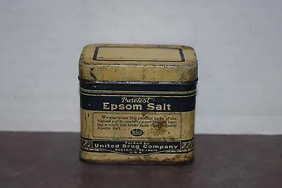 Vintage Puretest Epsom Salt Tin From Rexall • $16