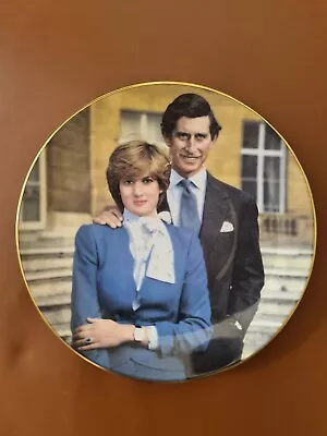 Crown Fine China Royal Wedding 1981 Hrh King Charles & Diana Decorative Plate • £14.95