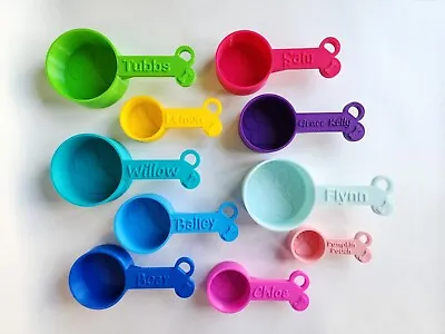 Personalized Dog Food Scoop 1/2 Cup Capacity 4oz Custom Pet Food Measuring Cup • $13