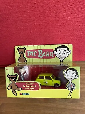 Corgi CC82224 Mr Bean Classic Austin Mini & Resin Caricature Figure New & Mint • £46.50