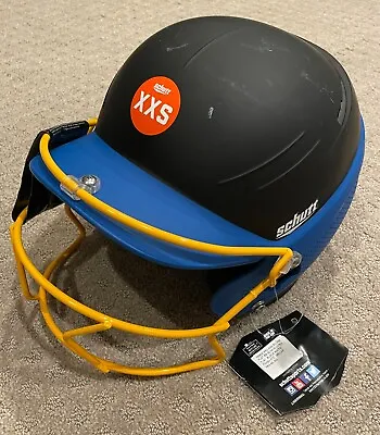 New - Schutt XR2 Blue And Black Softball Helmet With Mask Size XXS • $16.99