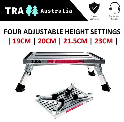 Adjustable Height Portable Folding Step Caravan Camping Rv Accessories Ladder • $81.88