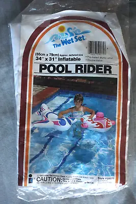 Intex The Wet Set Pool Rider 34” X 31” Model No. 59571 - New 1983 VTG • $55.96