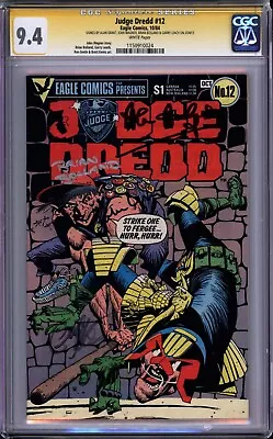 Judge Dredd #12 Cgc 9.4 Ss Brian Bolland John Wagner Alan Grant & Garry Leach • $125