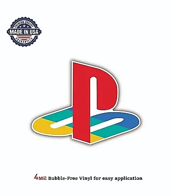 Playstation Video Game Logo Vinyl Decal Sticker Car Bumper Garage 4m Bubble Free • $22.49