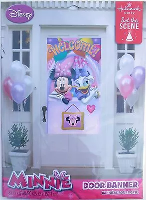 Party Door Banner DISNEY MINNIE MOUSE Birthday Room Poster Supplies Hallmark • $6.95