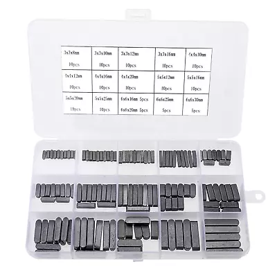 RELMON 140 PCS Round Ended Feather Key Set Parallel Drive Shaft Keys 3mm 4mm 5mm • $22.48
