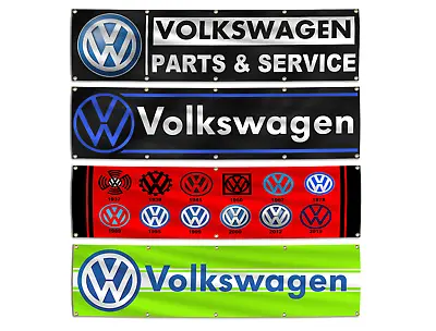 Volkswagen Banner 2X8Ft Flag VW Gti German Automobile Racing Car Garage Decor • $17.99